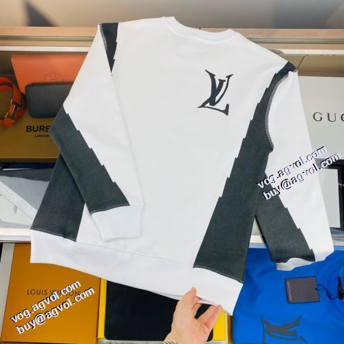 2021秋冬 ルイ ヴィトン LOUIS VUITTON 最安値に挑戦 ルイ ヴィトンブランド コピー 厚手の生地 プルオーバーパーカー 2色可選 コンビカラー
