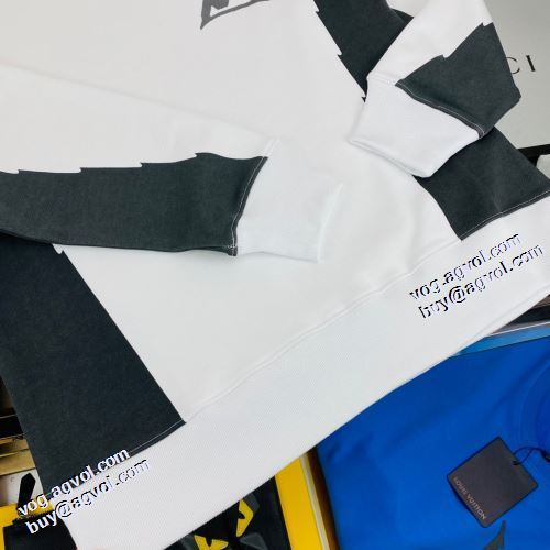 2021秋冬 ルイ ヴィトン LOUIS VUITTON 最安値に挑戦 ルイ ヴィトンブランド コピー 厚手の生地 プルオーバーパーカー 2色可選 コンビカラー