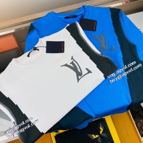 2021秋冬 ルイ ヴィトン LOUIS VUITTON 最安値に挑戦 ルイ ヴィトンブランド コピー 厚手の生地 プルオーバーパーカー 2色可選 コンビカラー