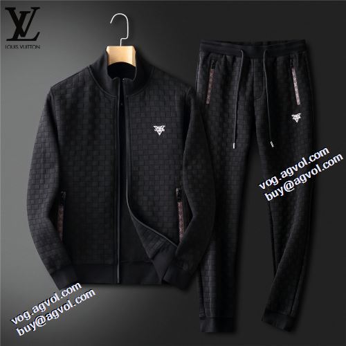 2021秋冬 ルイ ヴィトンコピー ルイ ヴィトン LOUIS VUITTON 先行販売 チェック柄 風合いの出る セットアップ上下