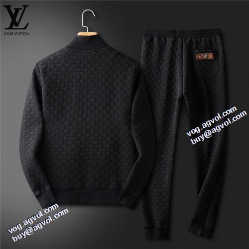 2021秋冬 ルイ ヴィトンコピー ルイ ヴィトン LOUIS VUITTON 先行販売 チェック柄 風合いの出る セットアップ上下