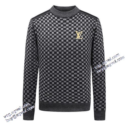 2021秋冬 個性的なデザ ルイ ヴィトン LOUIS VUITTON ルイ ヴィトンブランドコピー 2色可選 ハリのある セーター チェック柄 レーヨン