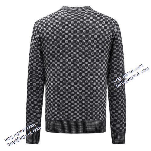 2021秋冬 個性的なデザ ルイ ヴィトン LOUIS VUITTON ルイ ヴィトンブランドコピー 2色可選 ハリのある セーター チェック柄 レーヨン