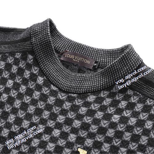 2021秋冬 個性的なデザ ルイ ヴィトン LOUIS VUITTON ルイ ヴィトンブランドコピー 2色可選 ハリのある セーター チェック柄 レーヨン
