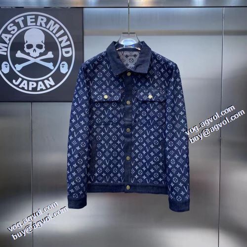 2021秋冬 ルイ ヴィトン LOUIS VUITTON ジャケット デニムジャケット ポケット付 春先まで使える 選べる極上 ルイ ヴィトンスーパーコピー 激安