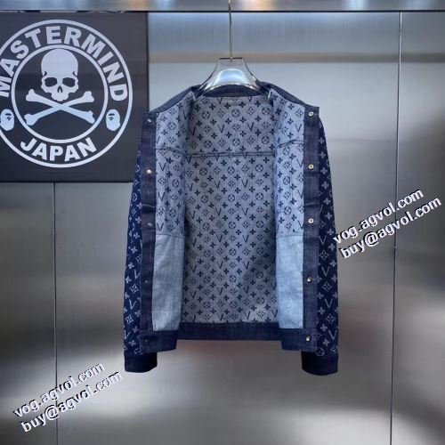 2021秋冬 ルイ ヴィトン LOUIS VUITTON ジャケット デニムジャケット ポケット付 春先まで使える 選べる極上 ルイ ヴィトンスーパーコピー 激安