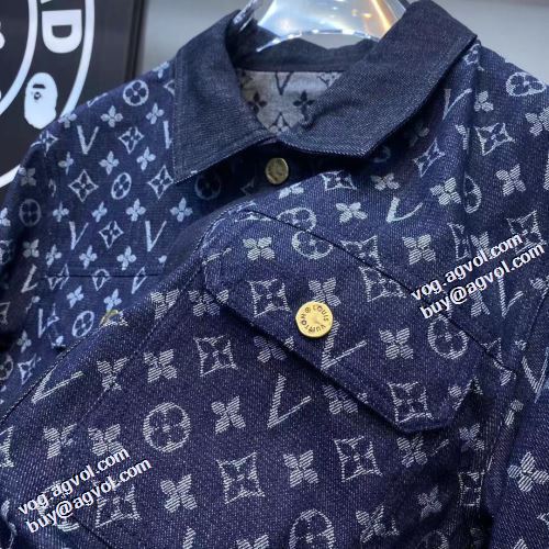 2021秋冬 ルイ ヴィトン LOUIS VUITTON ジャケット デニムジャケット ポケット付 春先まで使える 選べる極上 ルイ ヴィトンスーパーコピー 激安