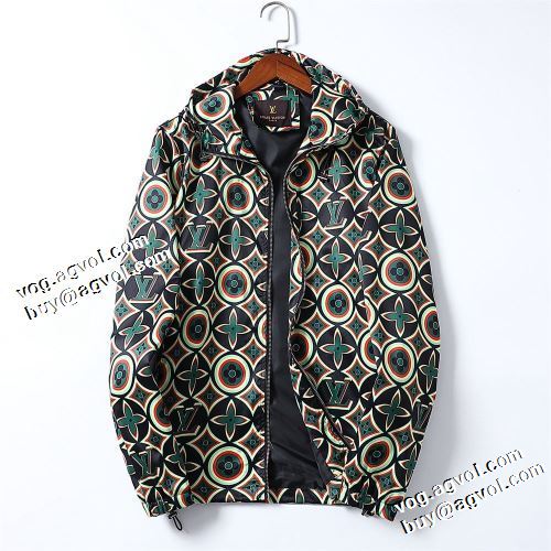2021秋冬 ルイ ヴィトン LOUIS VUITTON ブルゾン ジャケット プリント柄 今買い◎得 ルイ ヴィトンコピー 優しい色合い こだわりのコート
