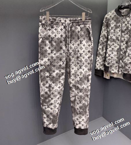 3色可選 2021秋冬 ルイ ヴィトン LOUIS VUITTON 豊富なサイズ セットアップ上下 裏ボア付 ルイ ヴィトンブランド 偽物 通販 防寒機能ある