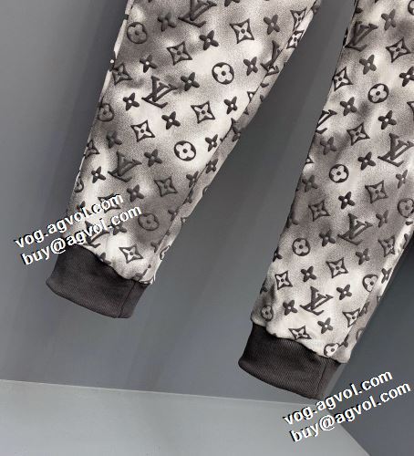 3色可選 2021秋冬 ルイ ヴィトン LOUIS VUITTON 豊富なサイズ セットアップ上下 裏ボア付 ルイ ヴィトンブランド 偽物 通販 防寒機能ある