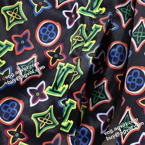 ルイ ヴィトンブランド コピー 2021秋冬 ルイ ヴィトン LOUIS VUITTON 耐久性のある ブルゾン ジャケット プリント柄 楽に着用出来る