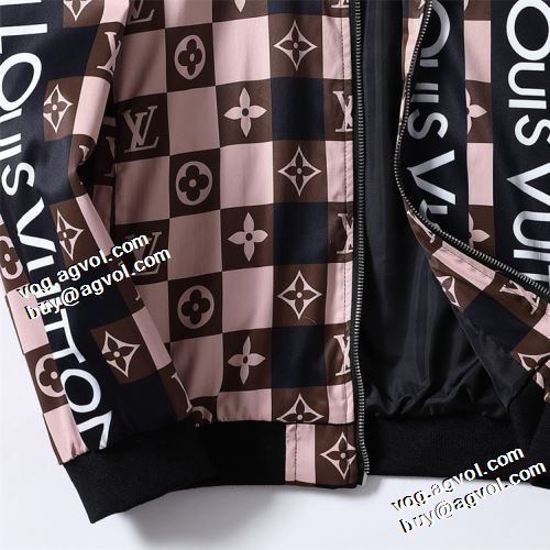 2021秋冬 ブルゾン お洒落に魅せる ジャケット 適度な厚み ルイ ヴィトン LOUIS VUITTON 大花プリント ルイ ヴィトンスーパーコピー