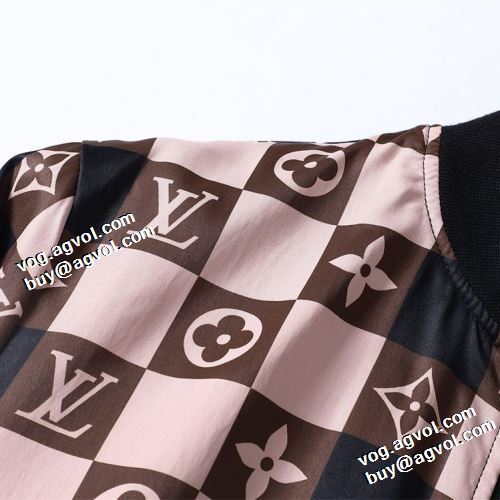 2021秋冬 ブルゾン お洒落に魅せる ジャケット 適度な厚み ルイ ヴィトン LOUIS VUITTON 大花プリント ルイ ヴィトンスーパーコピー