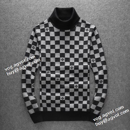 2色可選 スタイリッシュな印象 ルイ ヴィトンコピー 2021秋冬 ルイ ヴィトン LOUIS VUITTON セーター 防寒機能ある チェック柄