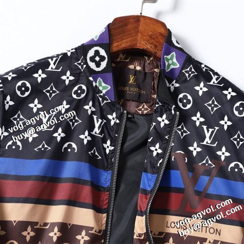 2021秋冬 ルイ ヴィトン LOUIS VUITTON ブルゾン コート 適度な厚み 大花プリント 豊富なサイズ ルイ ヴィトンブランド 偽物 通販
