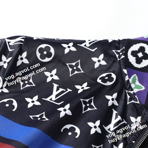 2021秋冬 ルイ ヴィトン LOUIS VUITTON ブルゾン コート 適度な厚み 大花プリント 豊富なサイズ ルイ ヴィトンブランド 偽物 通販
