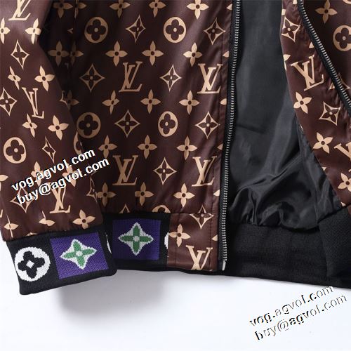2021秋冬 ルイ ヴィトン LOUIS VUITTON ブルゾン コート 適度な厚み 大花プリント 豊富なサイズ ルイ ヴィトンブランド 偽物 通販