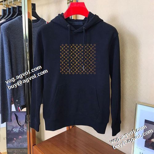 高品質 人気 ルイ ヴィトン偽物ブランド 2021秋冬 ルイ ヴィトン LOUIS VUITTON パーカー 2色可選 オリジナルプリント 大好評