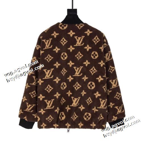 2021秋冬 ルイ ヴィトン LOUIS VUITTON ウールコート 裏ボア付 防寒機能ある 着心地抜群 ルイ ヴィトンコピー