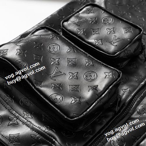 2021秋冬 ゴージャスな装い。 今買い◎得 ルイ ヴィトン LOUIS VUITTON 革ジャンパー 上質 ポケット付 ルイ ヴィトンスーパーコピー 