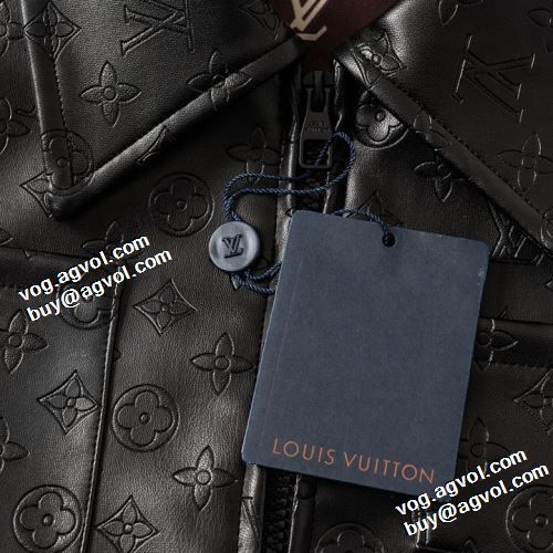 2021秋冬 ゴージャスな装い。 今買い◎得 ルイ ヴィトン LOUIS VUITTON 革ジャンパー 上質 ポケット付 ルイ ヴィトンスーパーコピー 