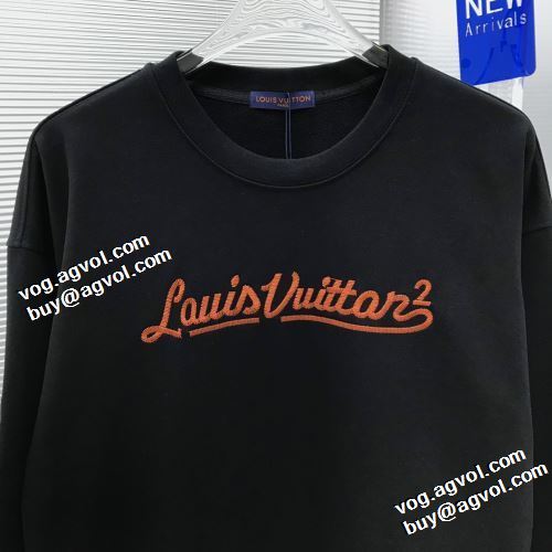 ファッション 人気 プルオーバーパーカー ルイ ヴィトンスーパーコピー  コスパ最高のプライス 2022新作 ルイ ヴィトン LOUIS VUITTON 2色可選 ロゴパーカー 程よい厚み