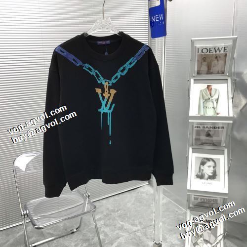 2022新作 最安値に挑戦 ルイ ヴィトン LOUIS VUITTON プルオーバーパーカー 2色可選 オリジナルプリント ルイ ヴィトンブランド コピー 秋の定番