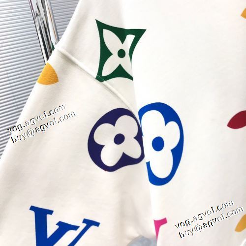 2022新作 パーカー 秋の定番 ポケットづき オリジナルプリント ルイ ヴィトン LOUIS VUITTON 2色可選 お洒落に魅せる ルイ ヴィトンスーパーコピー