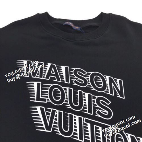 2022新作 高品質 人気 ルイ ヴィトン LOUIS VUITTON プルオーバーパーカー 2色可選 ルイ ヴィトン偽物ブランド リブ付 定番無地パーカー 大好評 