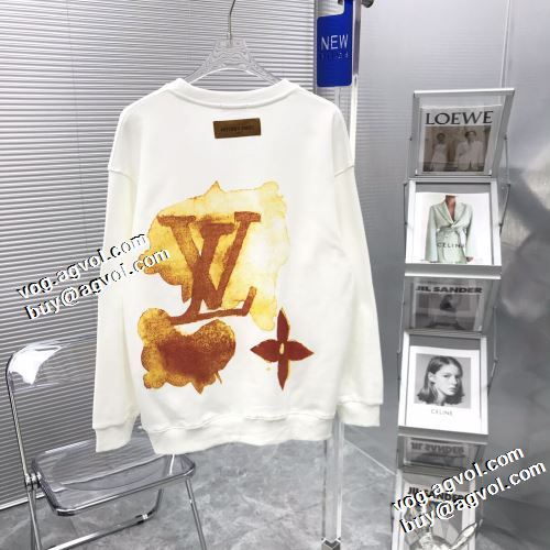 大好評 男女兼用 プリントパーカ プルオーバーパーカー 2022新作 ルイ ヴィトン LOUIS VUITTON 柔軟 3色可選 上品な輝きを放つ形 ルイ ヴィトンスーパーコピー