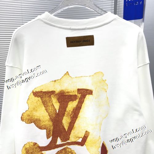 大好評 男女兼用 プリントパーカ プルオーバーパーカー 2022新作 ルイ ヴィトン LOUIS VUITTON 柔軟 3色可選 上品な輝きを放つ形 ルイ ヴィトンスーパーコピー