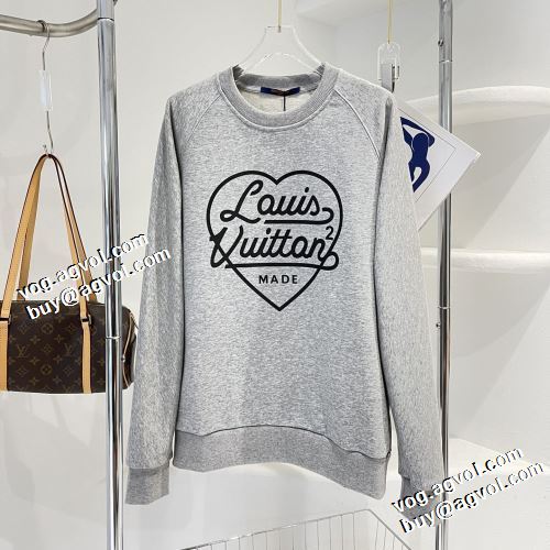 2022新作 ルイ ヴィトン LOUIS VUITTON プルオーバーパーカー ゆったりとしたサイズ感 ルイ ヴィトン偽物ブランド 定番無地パーカー アウトドア系 セール中