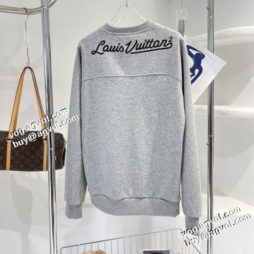 2022新作 ルイ ヴィトン LOUIS VUITTON プルオーバーパーカー ゆったりとしたサイズ感 ルイ ヴィトン偽物ブランド 定番無地パーカー アウトドア系 セール中