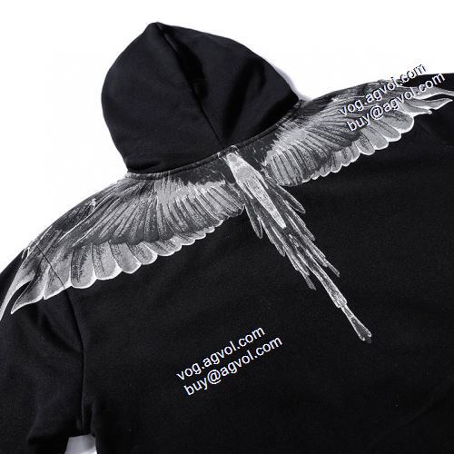2021秋冬 マルセロバーロン スーパーコピー Marcelo Burlon パーカー 海外セレブ愛用 ロゴパーカー