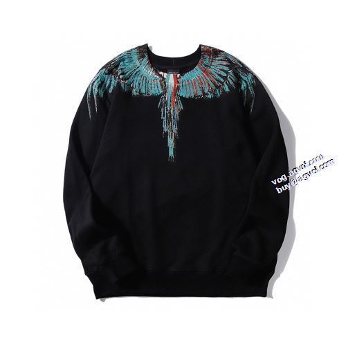 秋着用 2021秋冬 マルセロバーロン Marcelo Burlon 高品質 人気 ジップパーカー 程よい厚み プルオーバーパーカー オリジナルプリント マルセロバーロンブランド コピー