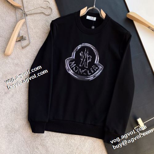 2021秋冬 モンクレール MONCLER 2色可選 モンクレールスーパーコピー 激安 プルオーバーパーカー オリジナルプリント リブ付 程よい厚み 個性的 