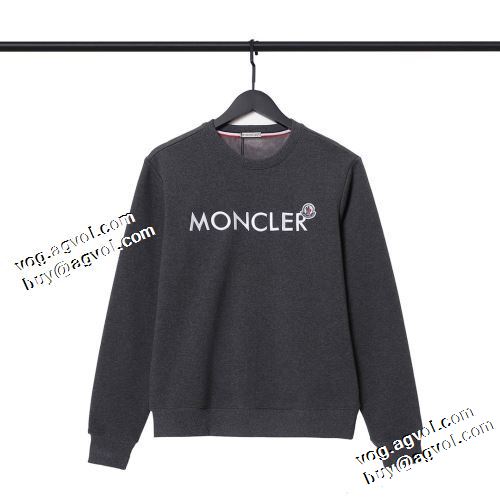 裏ボア付 ロゴパーカー 秋着用 2021秋冬 モンクレール MONCLER 大好評 2色可選 プルオーバーパーカー モンクレールブランドスーパーコピー