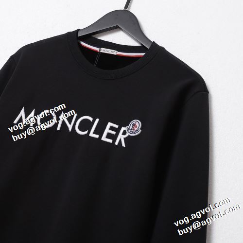 裏ボア付 ロゴパーカー 秋着用 2021秋冬 モンクレール MONCLER 大好評 2色可選 プルオーバーパーカー モンクレールブランドスーパーコピー