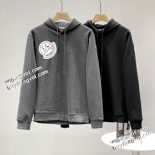 2021秋冬 モンクレール MONCLER 存在感のある ジップパーカー パーカー 程よい厚み モンクレールブランドコピー 2色可選 。