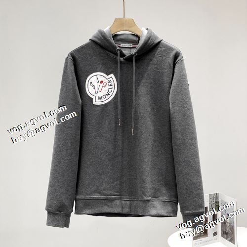 2021秋冬 モンクレール MONCLER 存在感のある ジップパーカー パーカー 程よい厚み モンクレールブランドコピー 2色可選 。