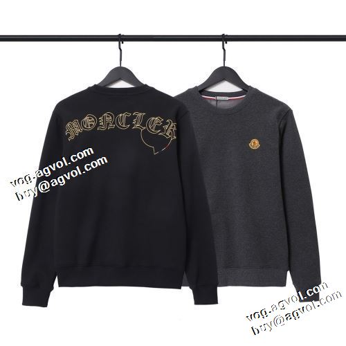 2色可選 2021秋冬 モンクレール MONCLER モンクレールスーパーコピー プルオーバーパーカー ロゴパーカー 防寒 秋着用 ファッション 人気