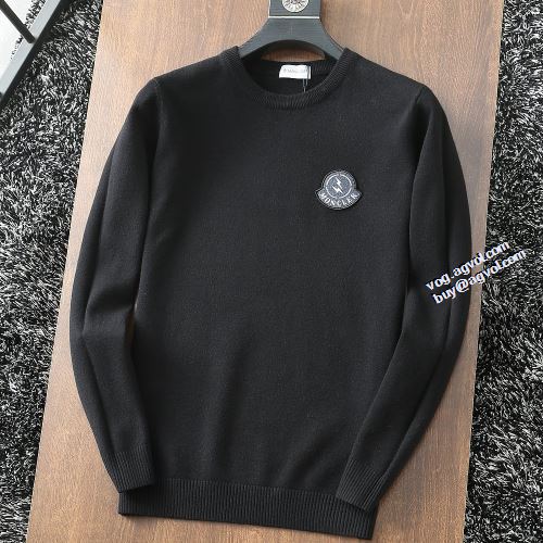 スタイリッシュ モンクレールブランド 偽物 通販 MONCLER セーター 2021秋冬 ニットウェア 大人キレイに仕立てる 