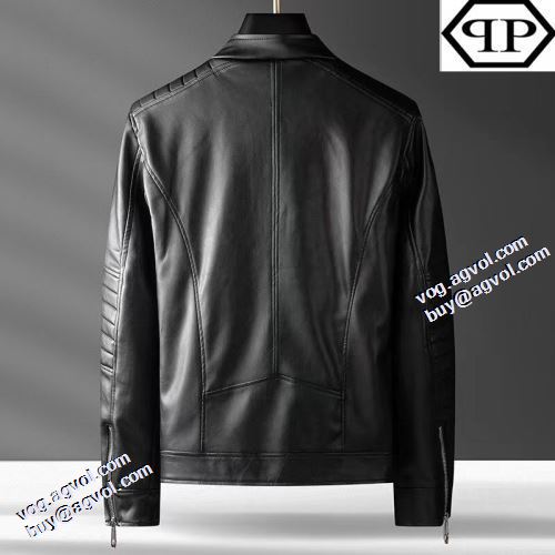 革ジャケット 上質 海外セレブ愛用 フィリッププレインコピー ブランド 2021秋冬 フィリッププレイン PHILIPP PLEIN