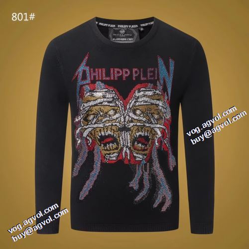 ファッション 人気 2021秋冬 フィリッププレイン PHILIPP PLEIN フィリッププレインコピーブランド セーター