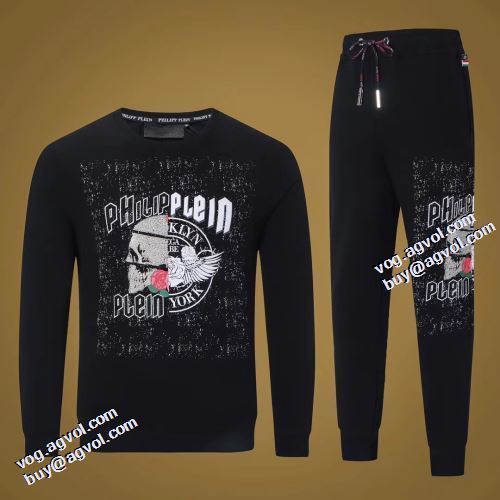 2021秋冬 フィリッププレイン PHILIPP PLEIN セットアップ上下 防寒機能ある フィリッププレイン偽物ブランド コスパ最高のプライス