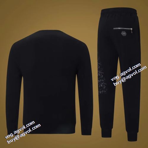 2021秋冬 フィリッププレイン PHILIPP PLEIN セットアップ上下 防寒機能ある フィリッププレイン偽物ブランド コスパ最高のプライス