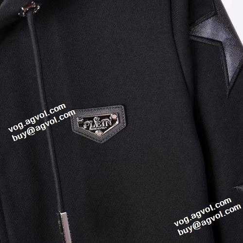 ジャケット フード付きコート プリント柄 フィリッププレインコピー 2021秋冬 フィリッププレイン PHILIPP PLEIN 人気商品登場 ハリのある ちょうどいい丈感