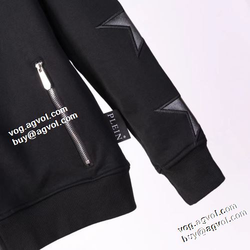 ジャケット フード付きコート プリント柄 フィリッププレインコピー 2021秋冬 フィリッププレイン PHILIPP PLEIN 人気商品登場 ハリのある ちょうどいい丈感