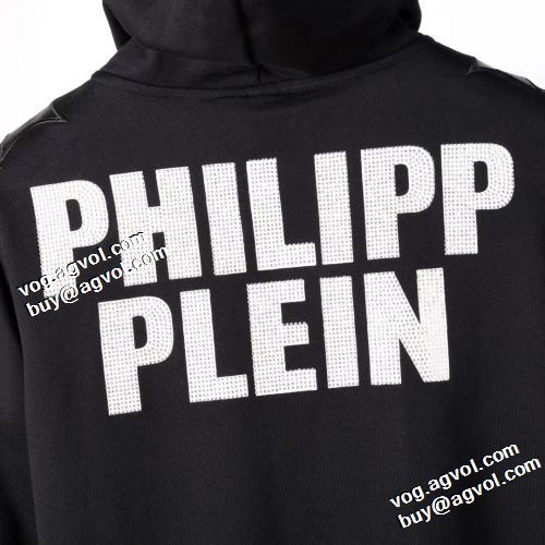 ジャケット フード付きコート プリント柄 フィリッププレインコピー 2021秋冬 フィリッププレイン PHILIPP PLEIN 人気商品登場 ハリのある ちょうどいい丈感