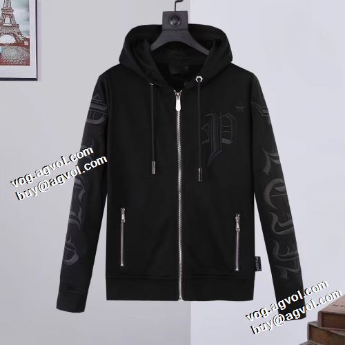 人気ブランド 適度な厚み フィリッププレインスーパーコピー ジャケット フィリッププレイン PHILIPP PLEIN 2021秋冬 フード付きコート